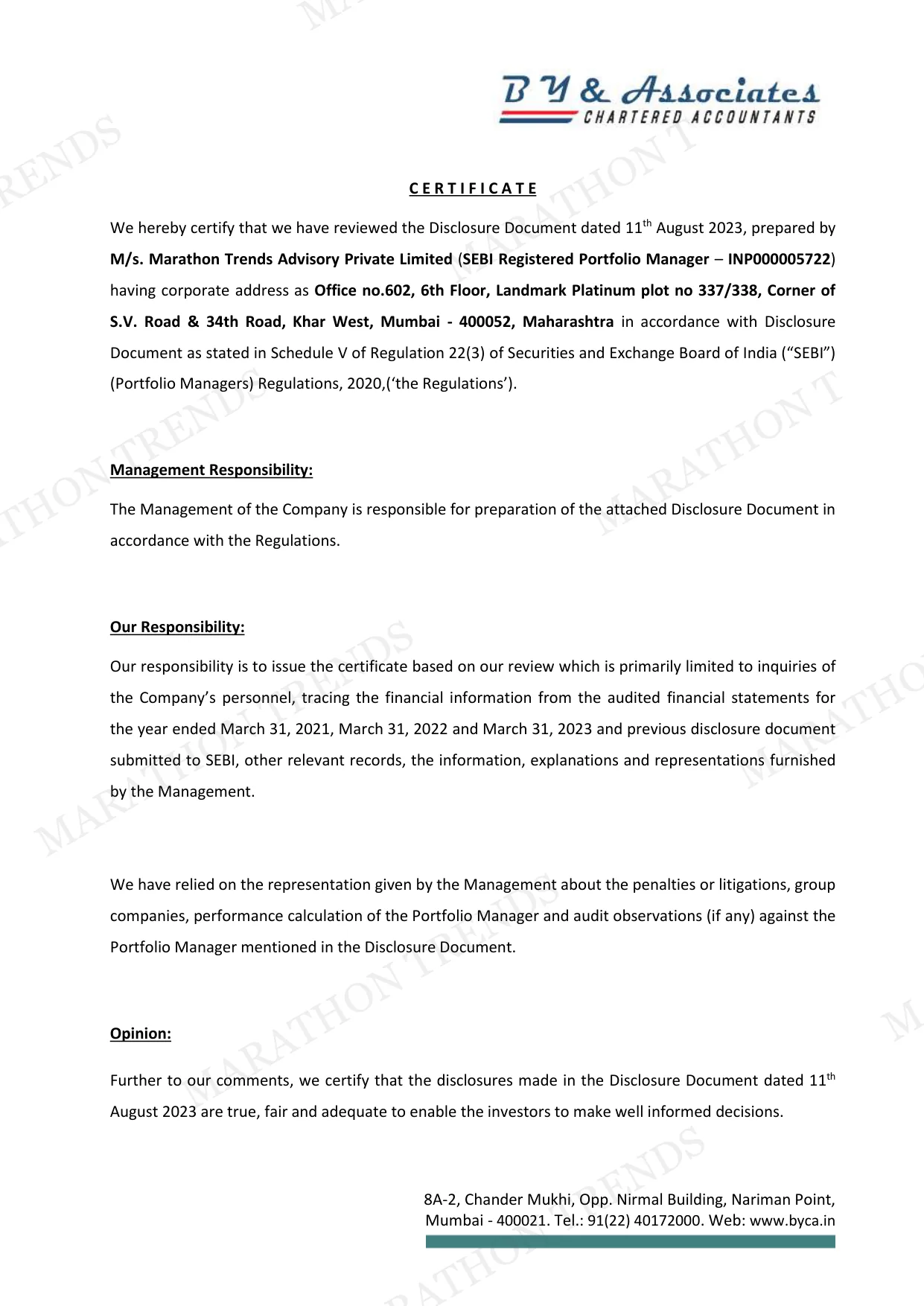 Disclosure Document — page 2 of 37