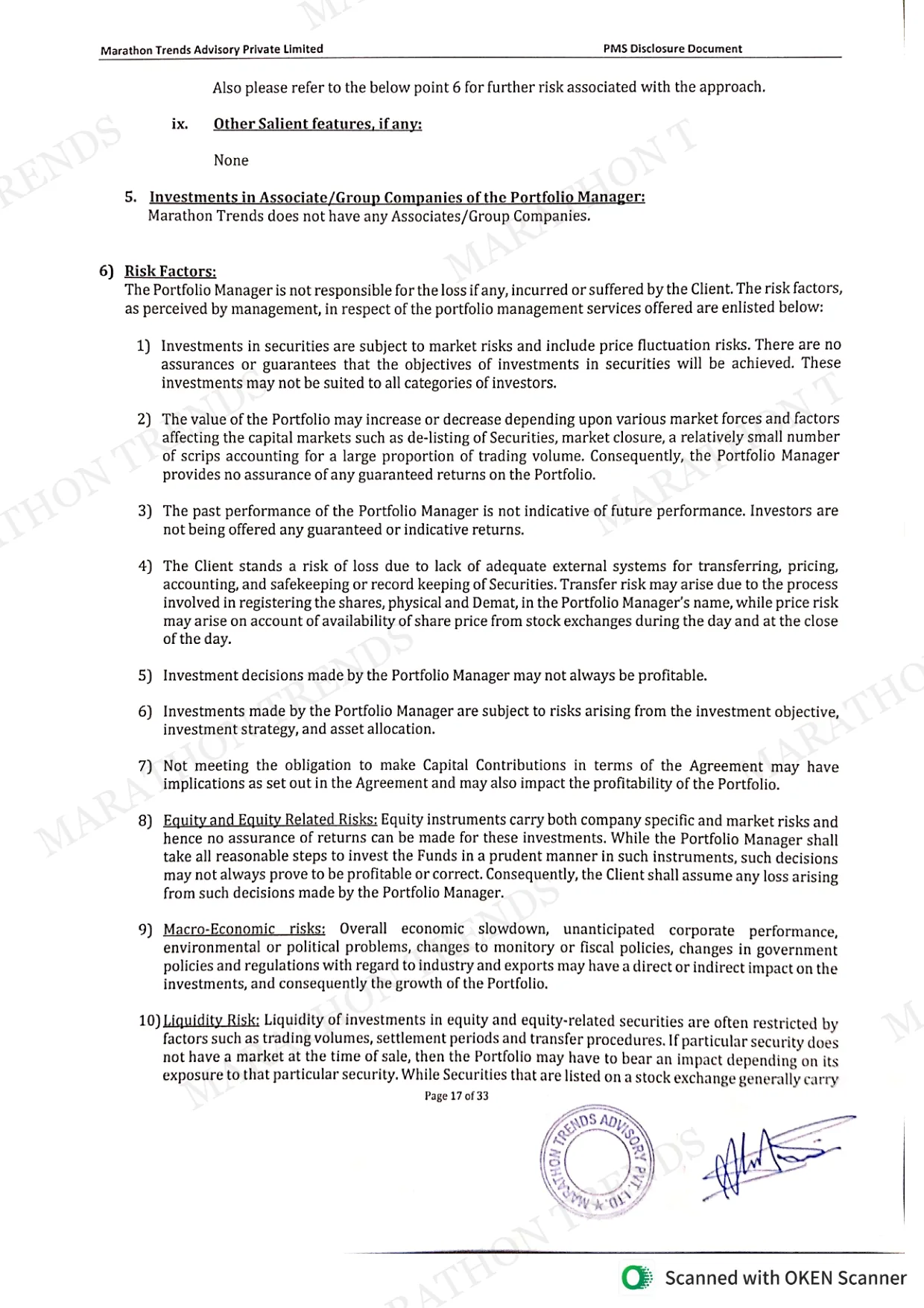 Disclosure Document — page 20 of 37