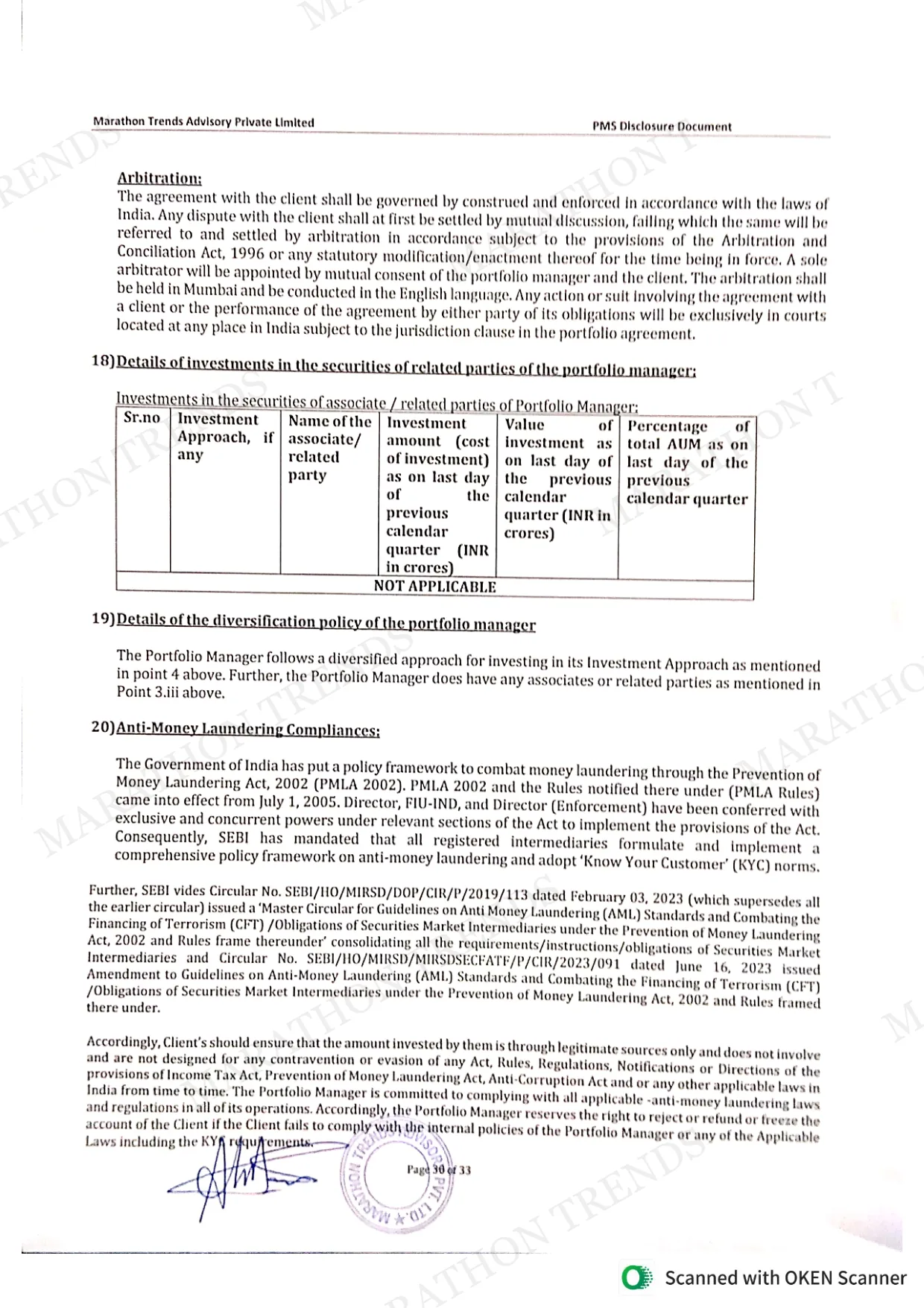 Disclosure Document — page 33 of 37